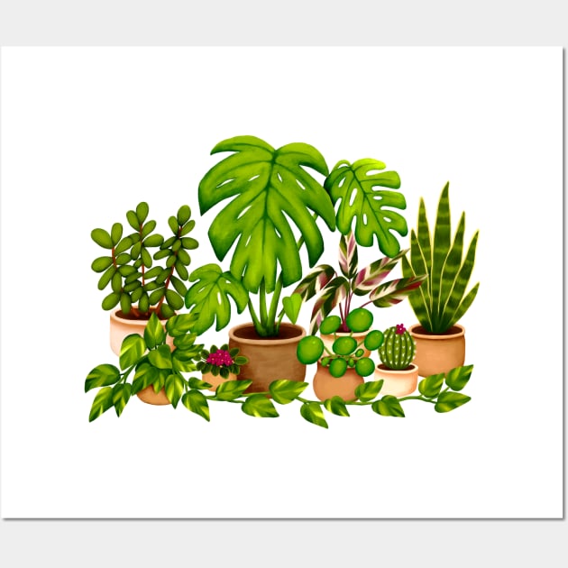 House Plants Wall Art by Kraina